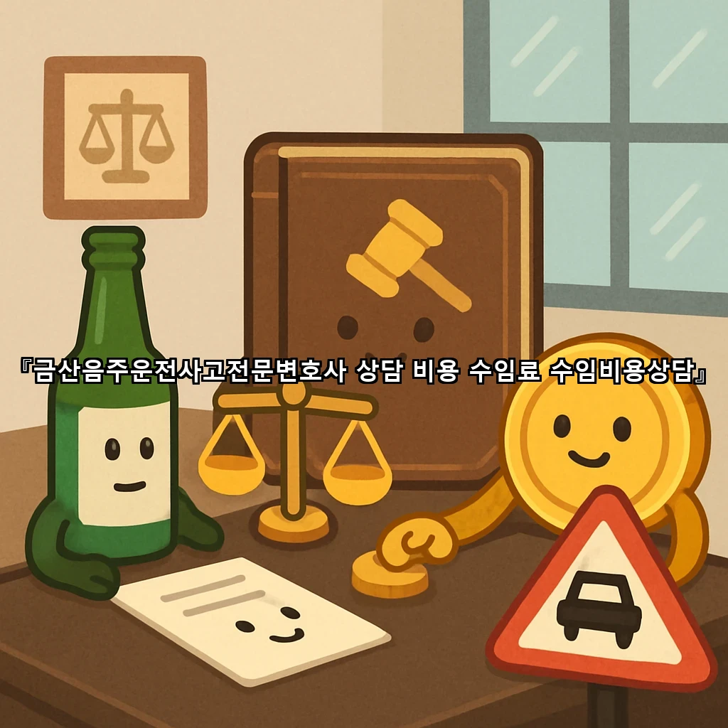 금산음주운전사고전문변호사 상담 비용 수임료 수임비용상담