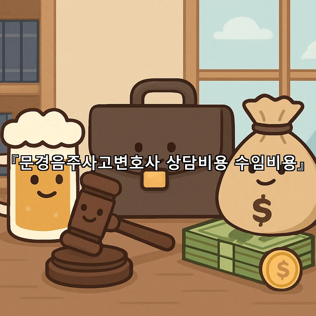 문경음주사고변호사 상담비용 수임비용