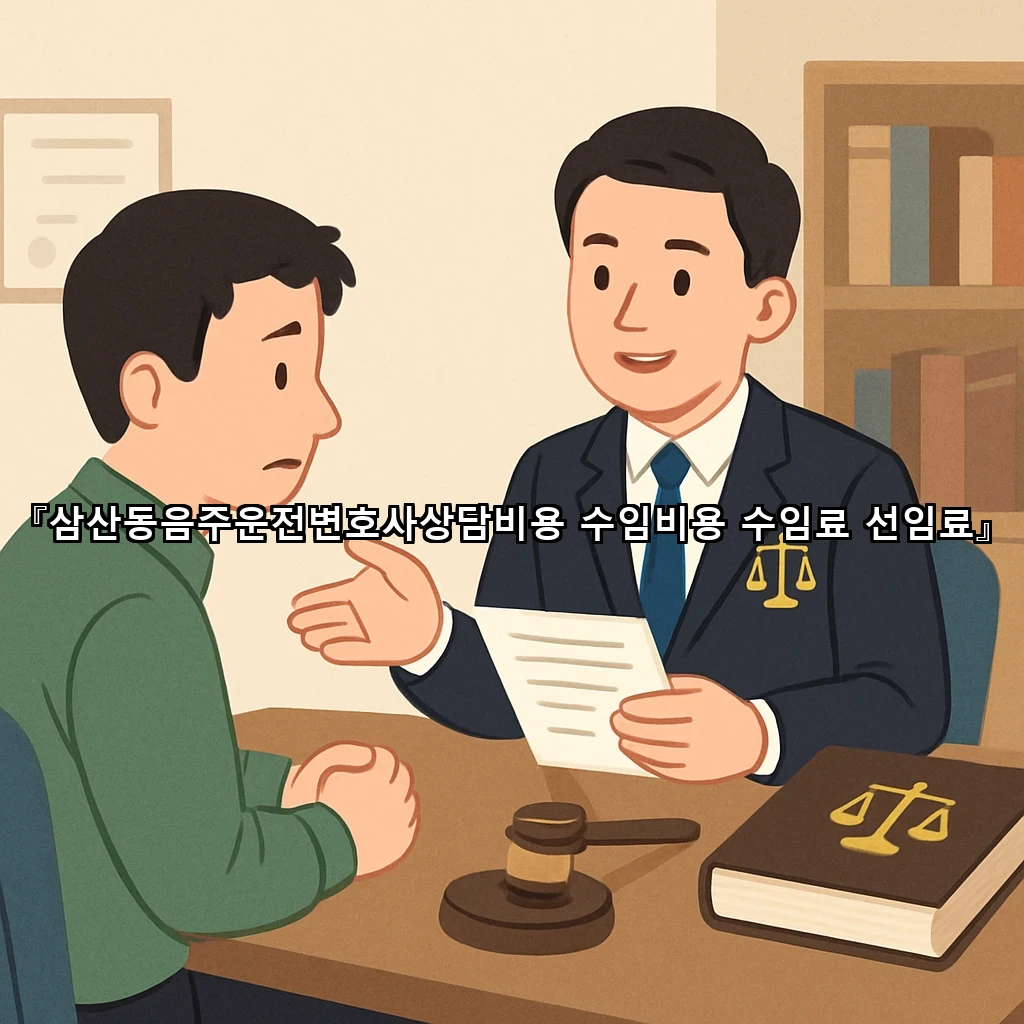 삼산동음주운전변호사상담비용 수임비용 수임료 선임료