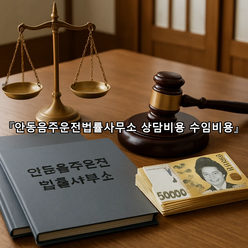 안동음주운전법률사무소 상담비용 수임비용
