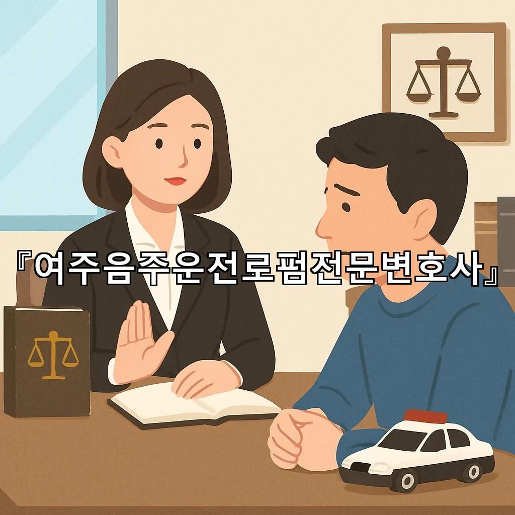 여주음주운전로펌전문변호사 첫 상담에서 방향을 찾는 방법