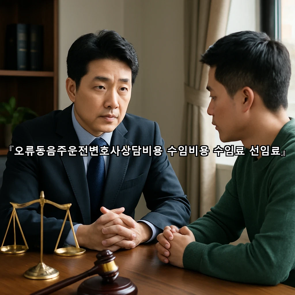 오류동음주운전변호사상담비용 수임비용 수임료 선임료