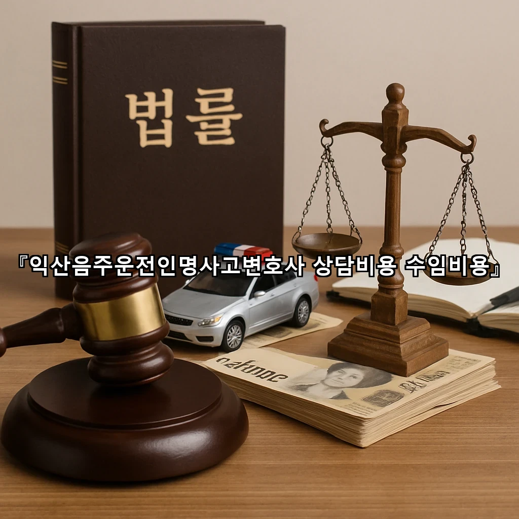 익산음주운전인명사고변호사 상담비용 수임비용