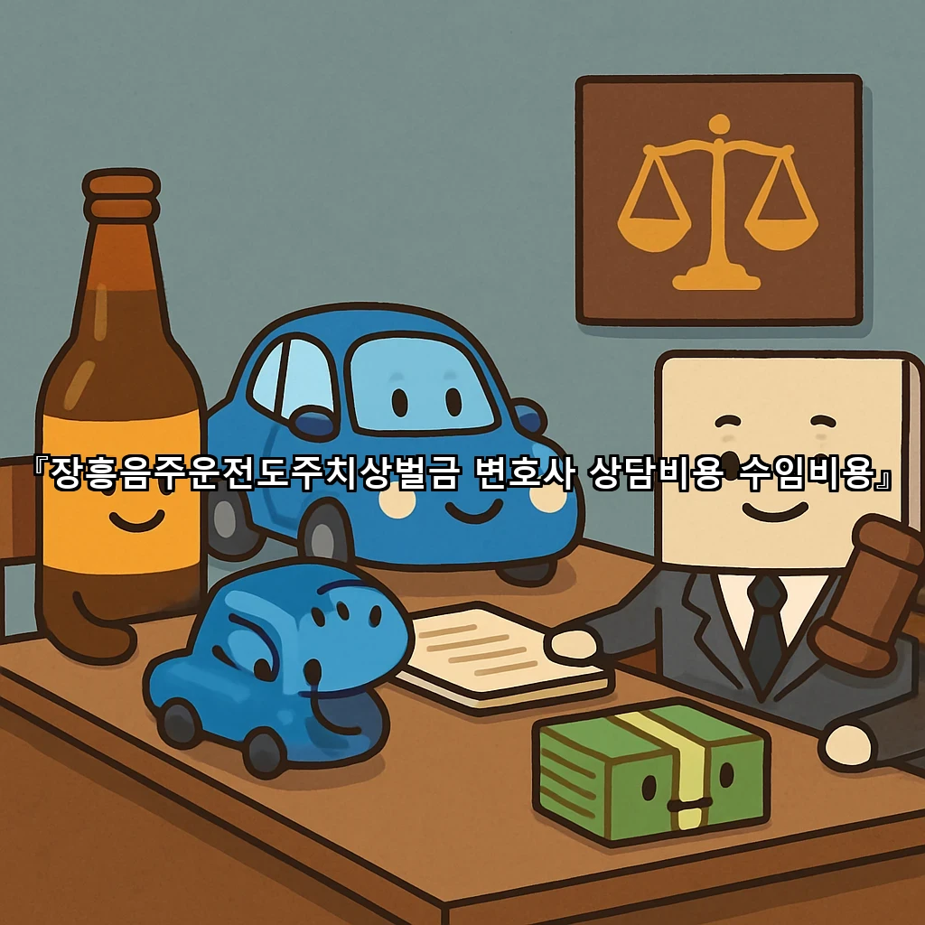 장흥음주운전도주치상벌금 변호사 상담비용 수임비용