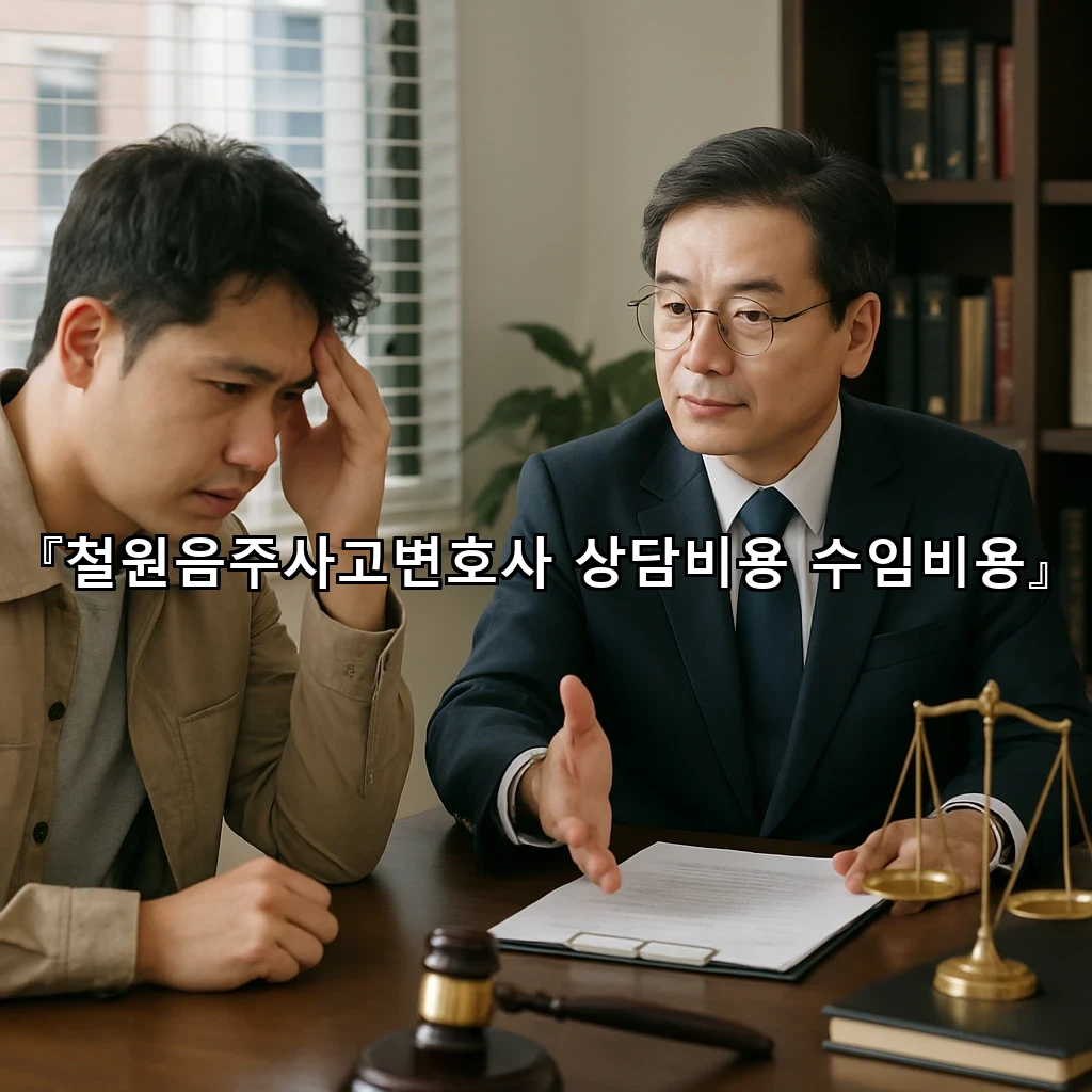 철원음주사고변호사 상담비용 수임비용