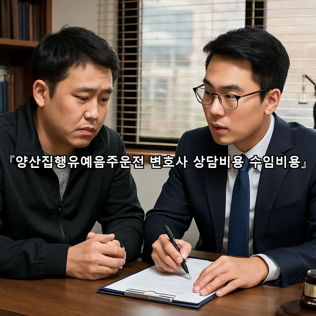 legal image 양산집행유예음주운전 변호사 상담비용 수임비용 10035
