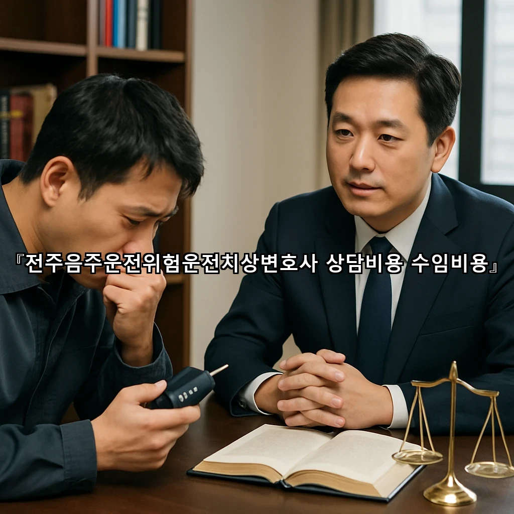 legal image 전주음주운전위험운전치상변호사 상담비용 수임비용 10417