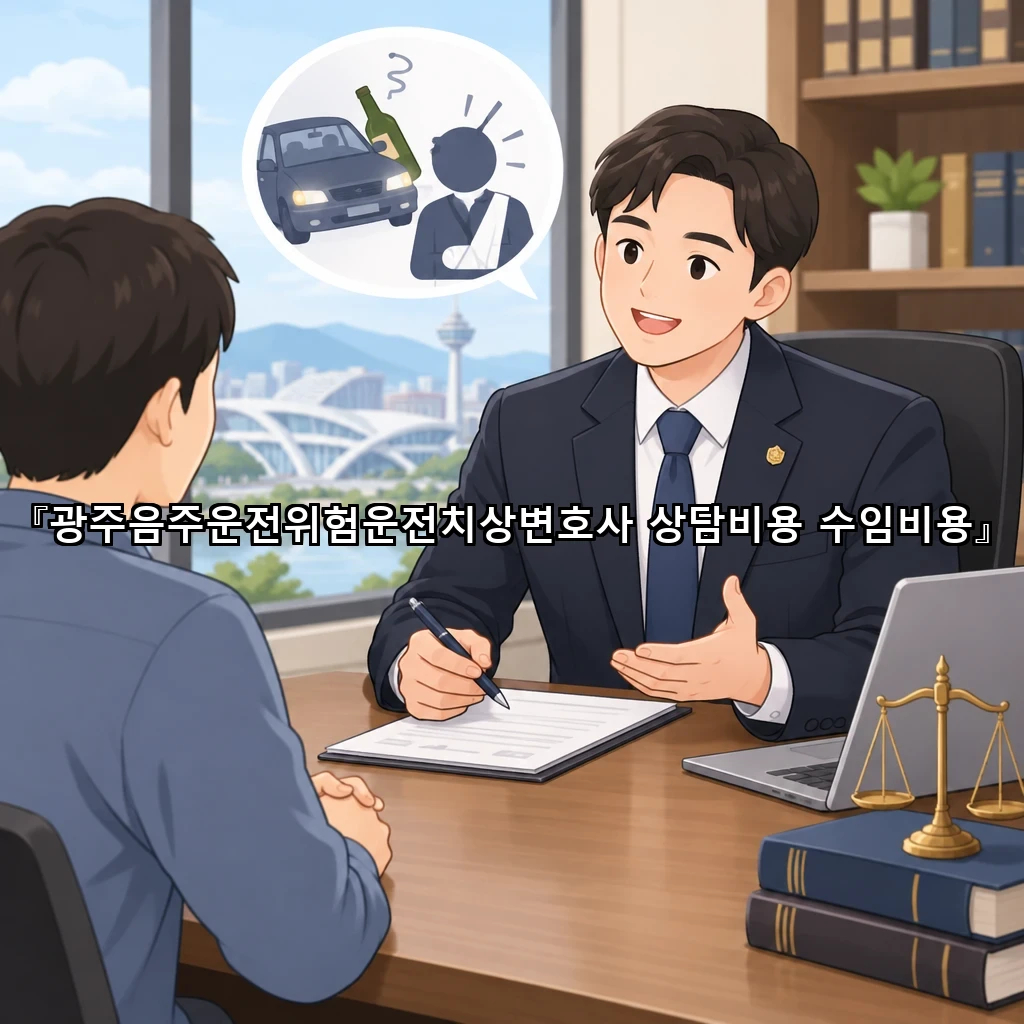 광주음주운전위험운전치상변호사 상담비용 수임비용