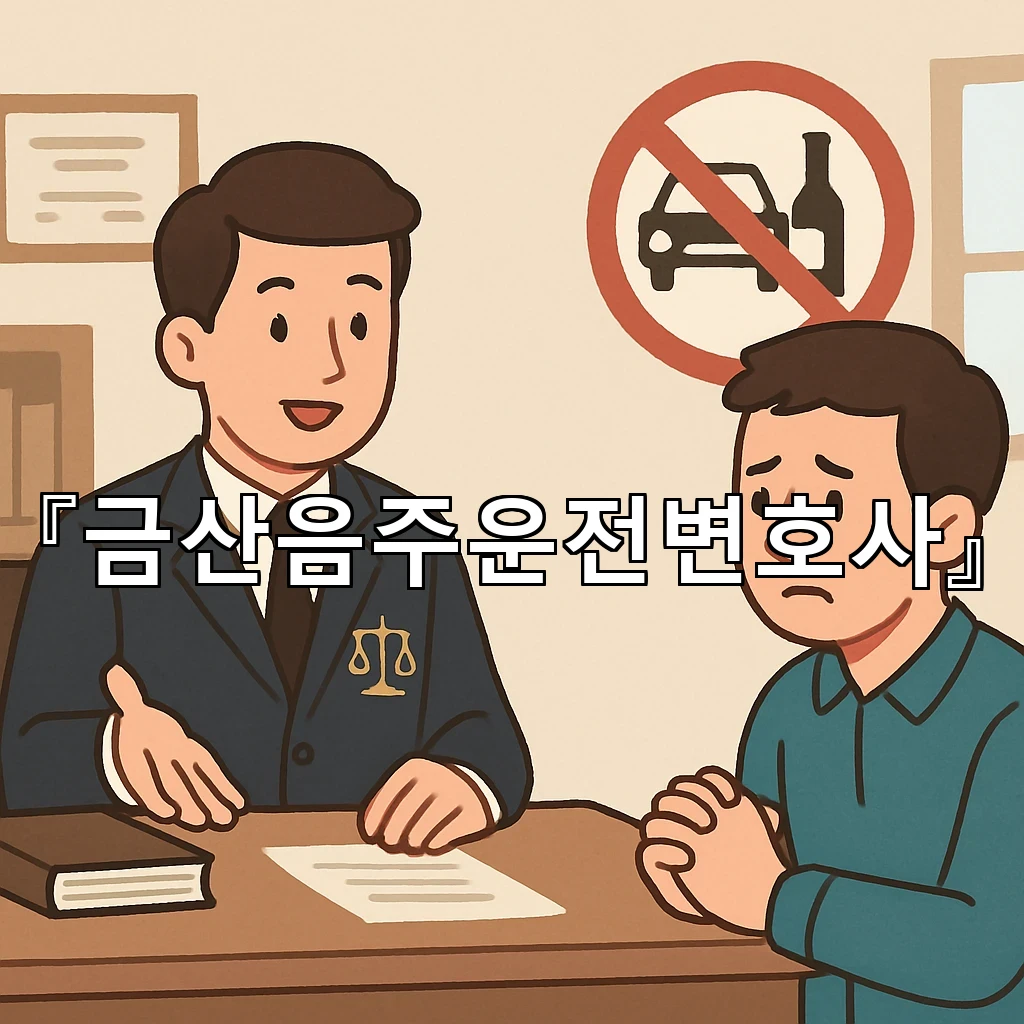 금산음주운전변호사 사건 초기 기록이 결과를 가르는 이유