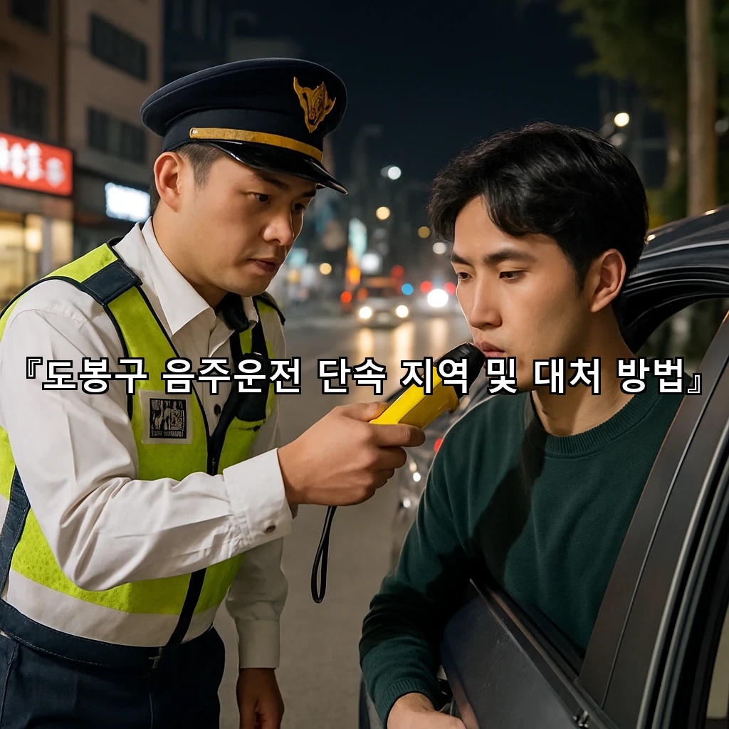 도봉구 음주운전 단속 지역 및 대처 방법