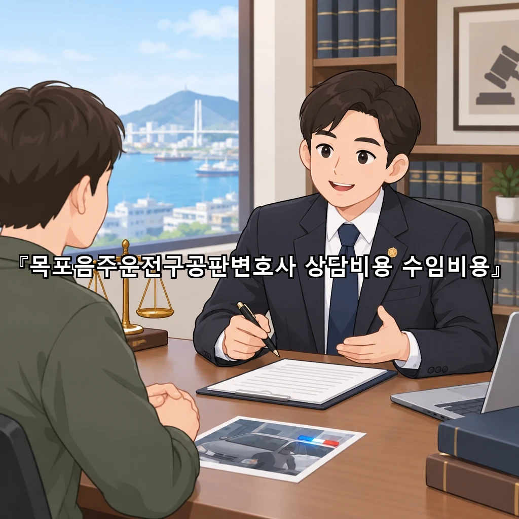 목포음주운전구공판변호사 상담비용 수임비용