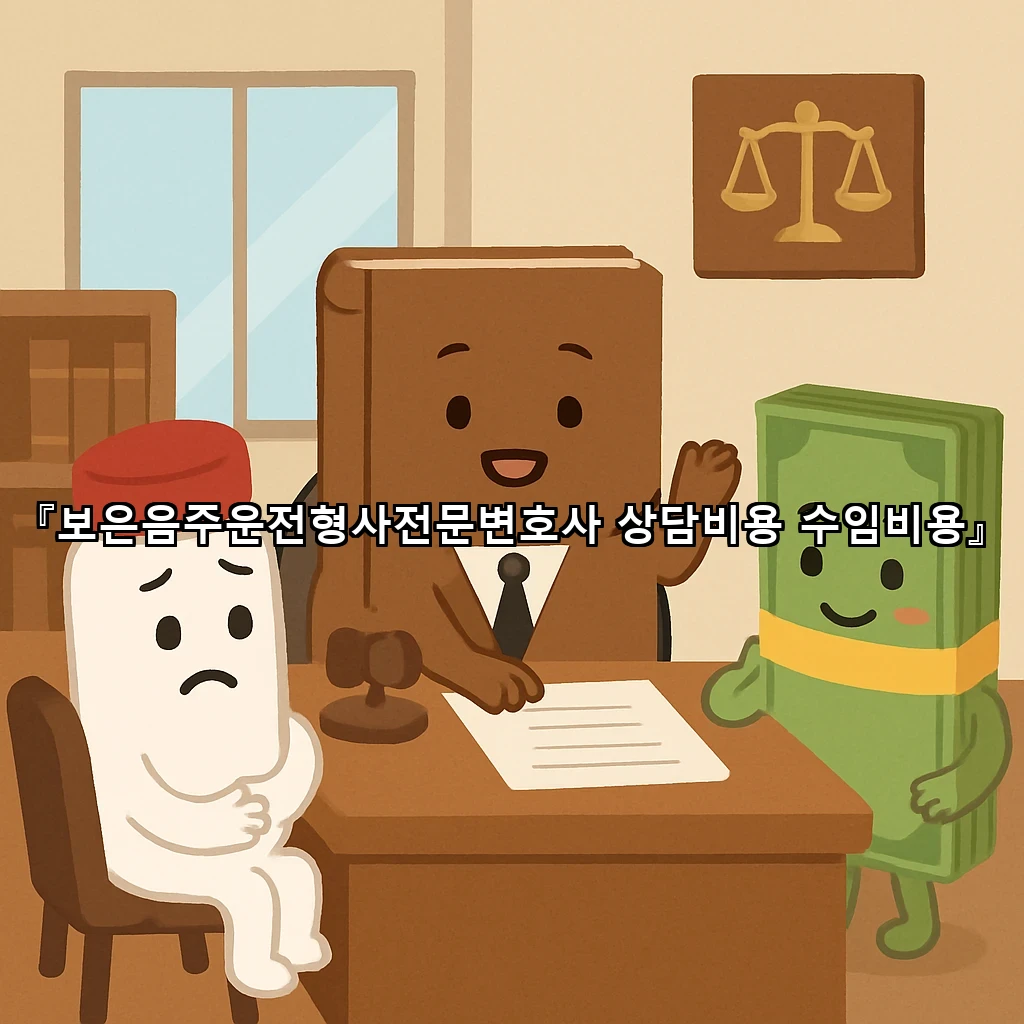 보은음주운전형사전문변호사 상담비용 수임비용