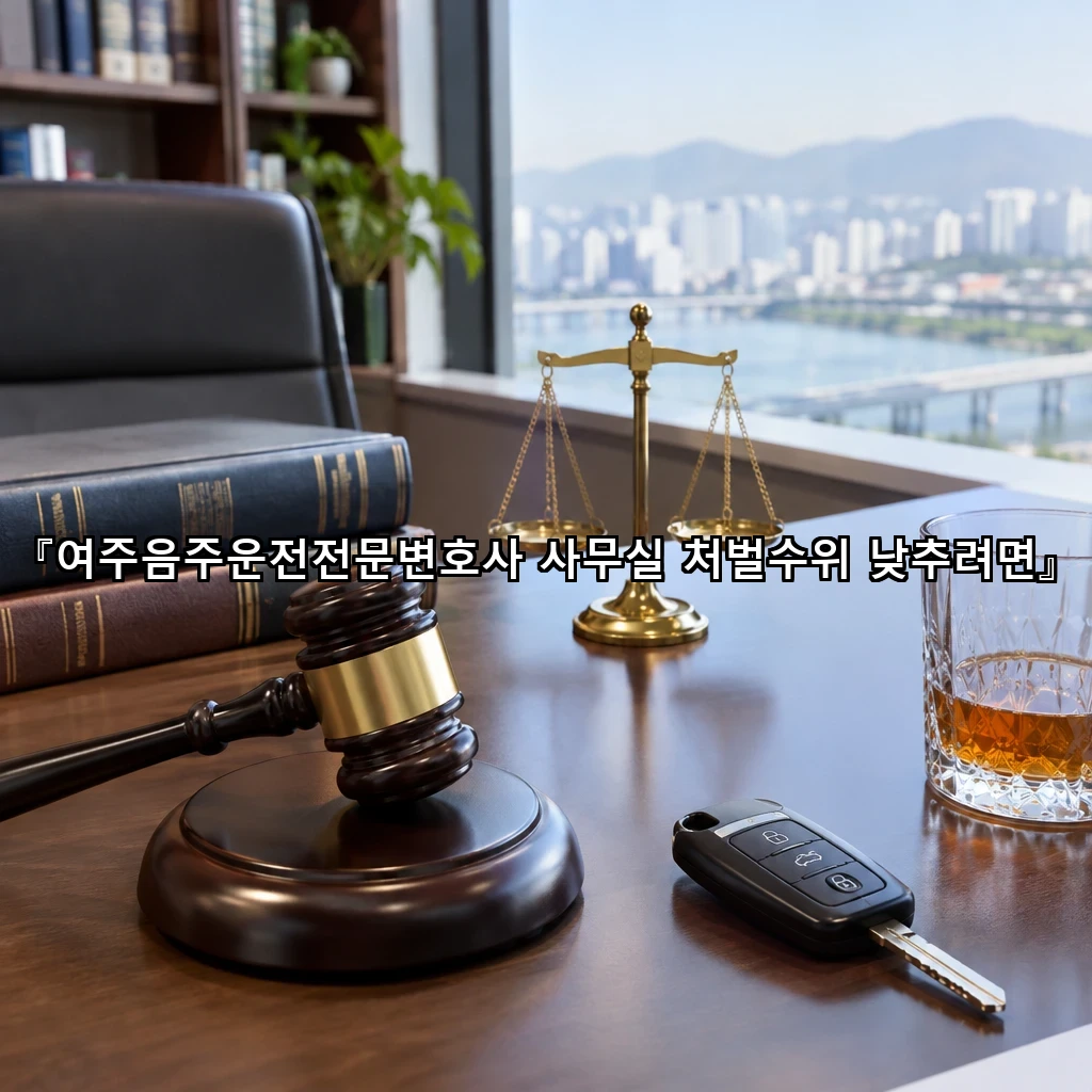 여주음주운전전문변호사 사무실 처벌수위 낮추려면