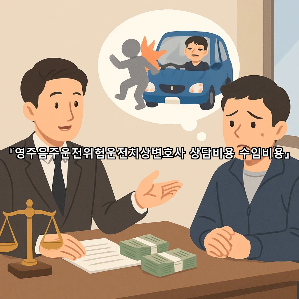 영주음주운전위험운전치상변호사 상담비용 수임비용