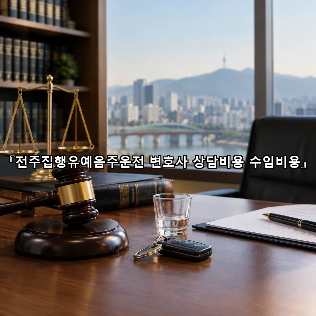 전주집행유예음주운전 변호사 상담비용 수임비용