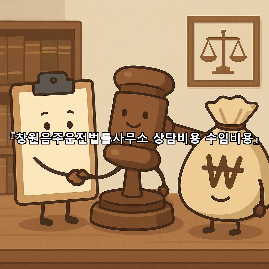 창원음주운전법률사무소 상담비용 수임비용
