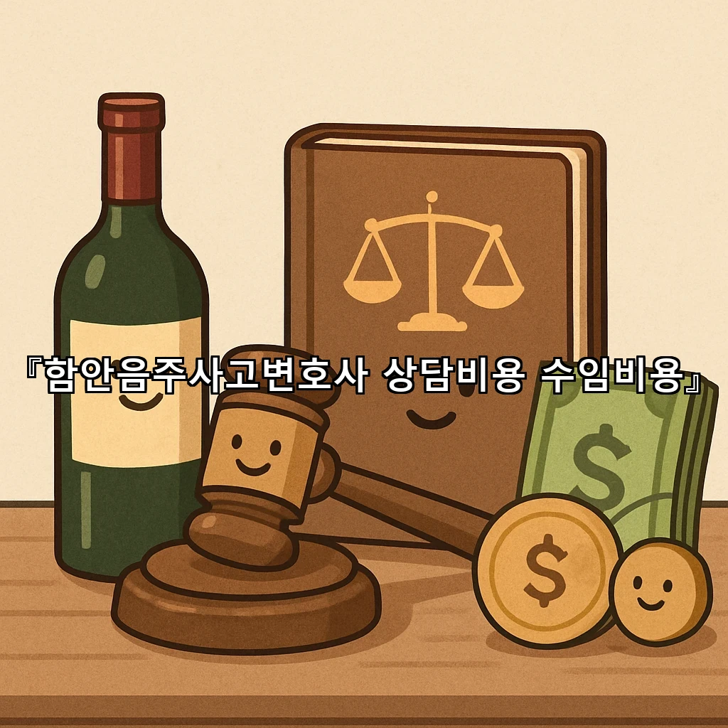 함안음주사고변호사 상담비용 수임비용
