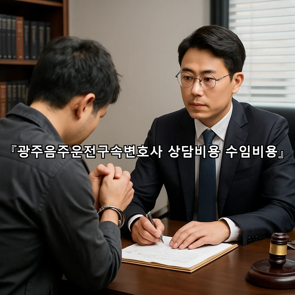 legal image 광주음주운전구속변호사 상담비용 수임비용 11283